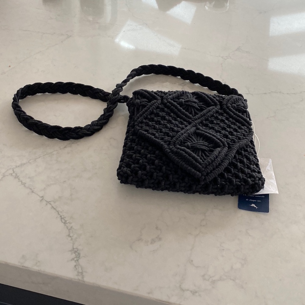 Tommy Bahama Black Crossbody Bag